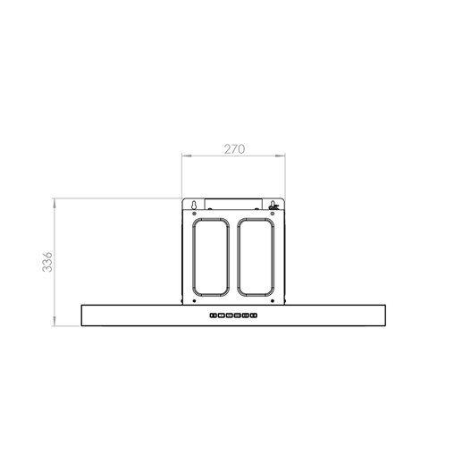 هود کن مدل آرتیما 14 استیل 80 سانت